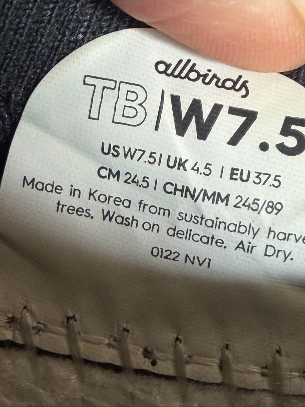 Allbirds Women's Tree Breezer Knit Ballet Flats Navy Blue Size 7.5 - Picture 8 of 8